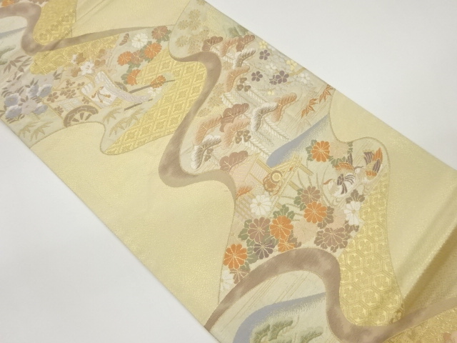 JAPANESE FUKURO OBI / WOVEN SHOCHIKUBAI